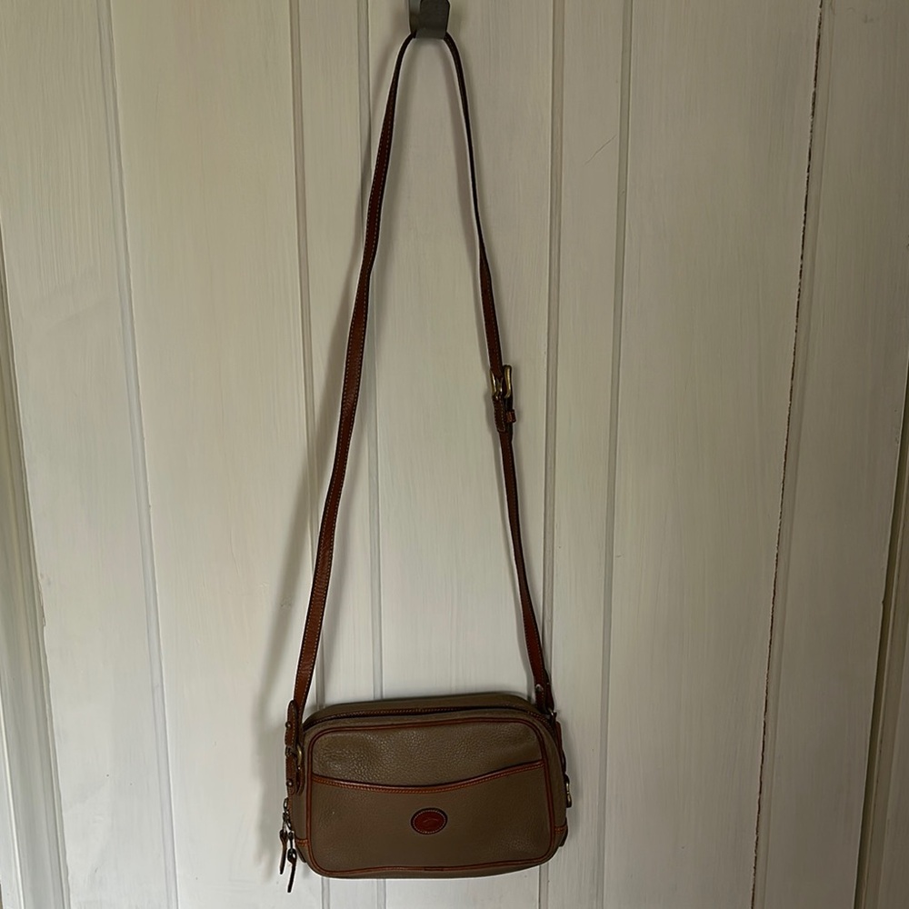 Dooney & Bourke Tan Crossbody Bag with Adjustable Strap